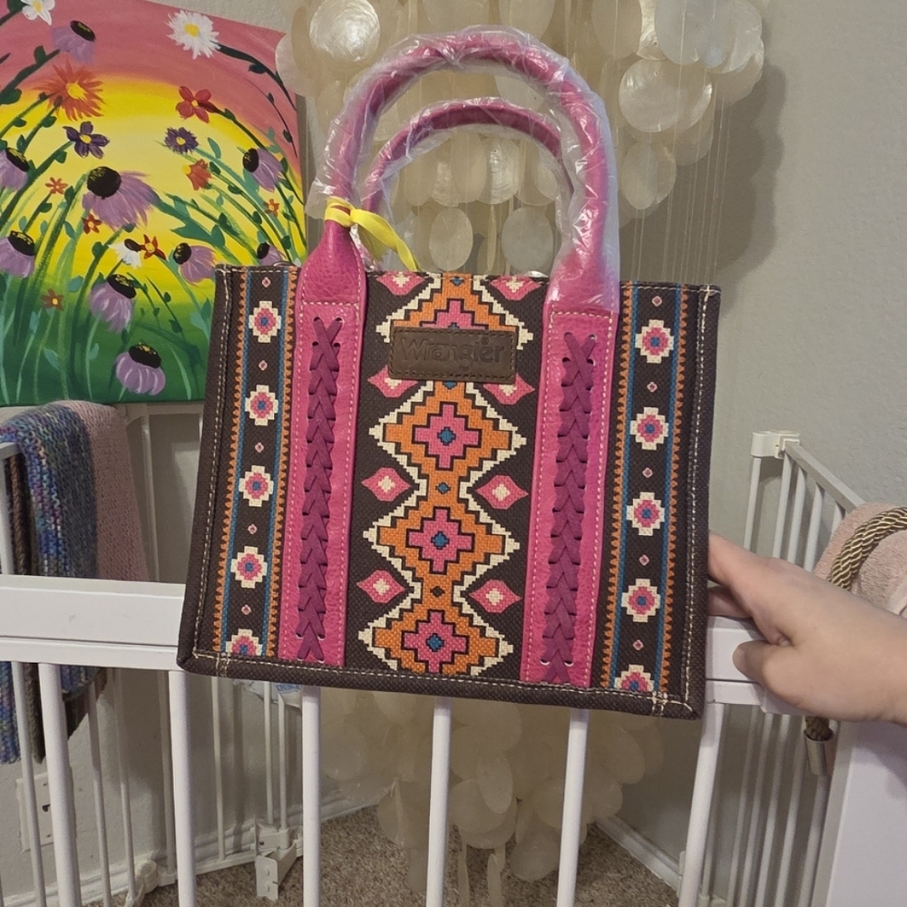 Wrangler Pink and Brown Purse - Picture 2 of 4